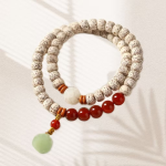 Wood & Fire · Lotus Charm Multi-Ring Bracelet